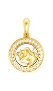 Taurus Charm in Gold